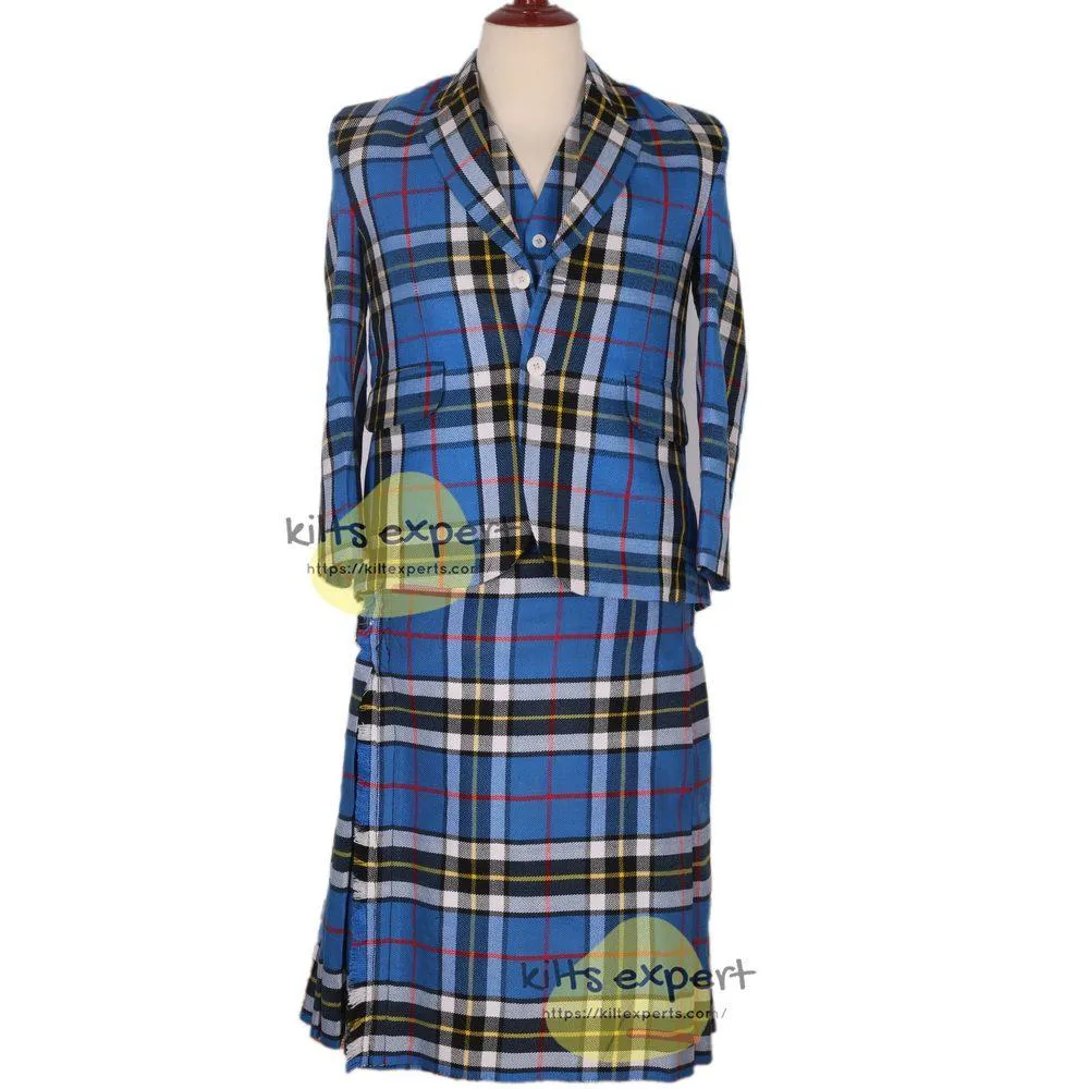 Women Thompson Dress Blue Tartan jackets With Vest (Available In upto 65 Tartans)