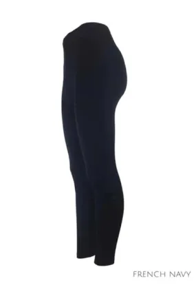 WOMEN'S 100% MERINO WOOL (210) LEGGINGS FRENCH NAVY