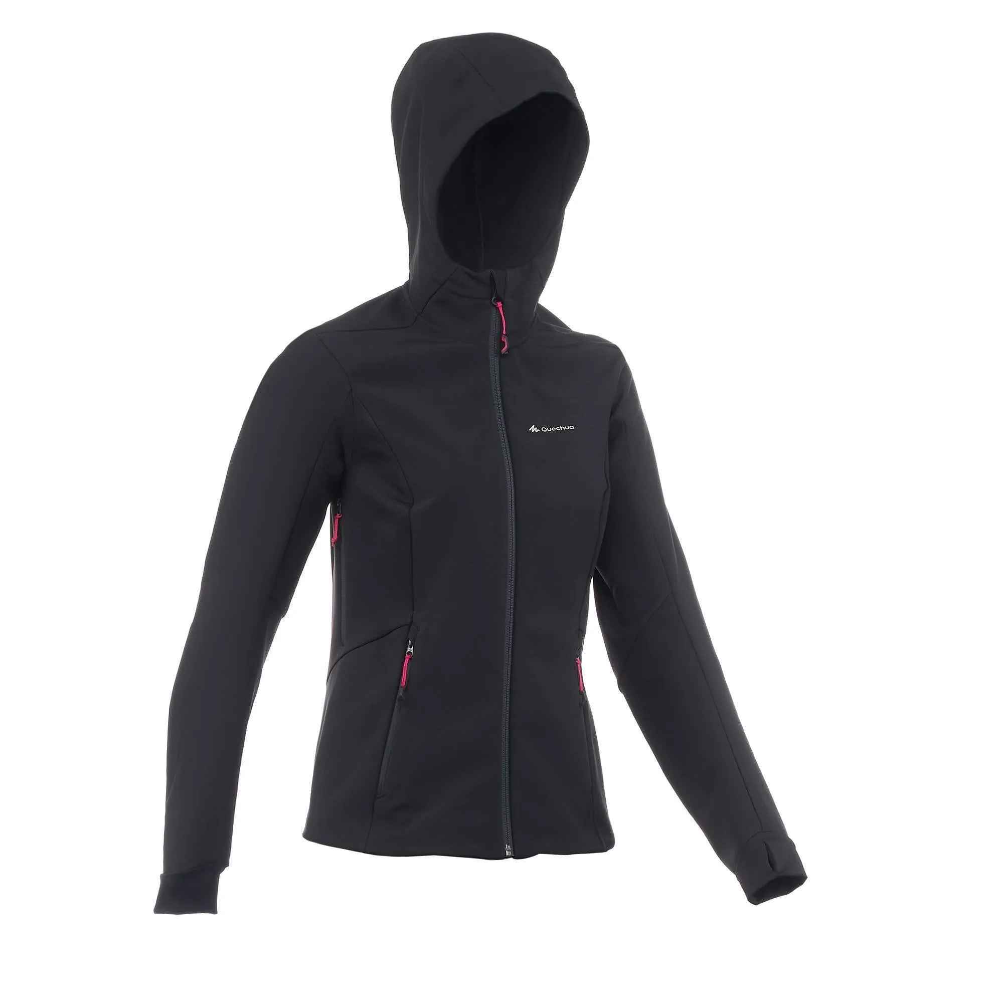 Women's Hiking Softshell Jacket WindWarm 500