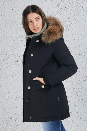 Woolrich Arctic Parka 2 Tasche Nero Donna