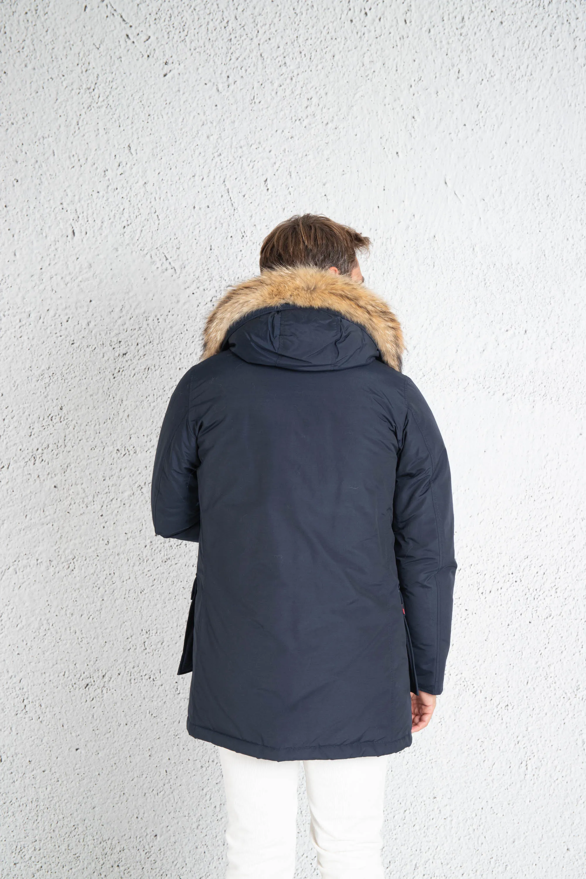 Woolrich Artic Parka 4 Tasche Blu Uomo