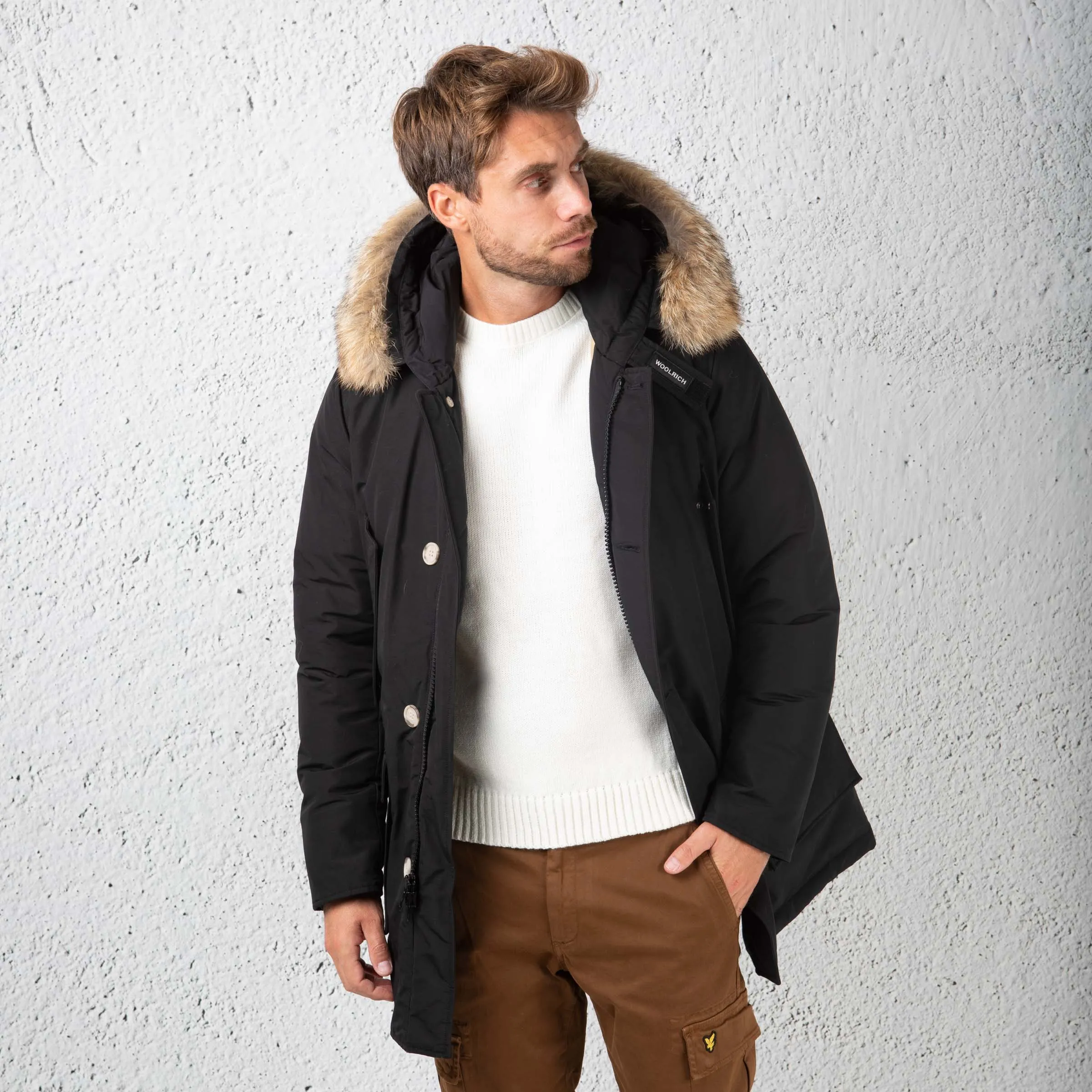 Woolrich Artic Parka 4 Tasche Nero Uomo