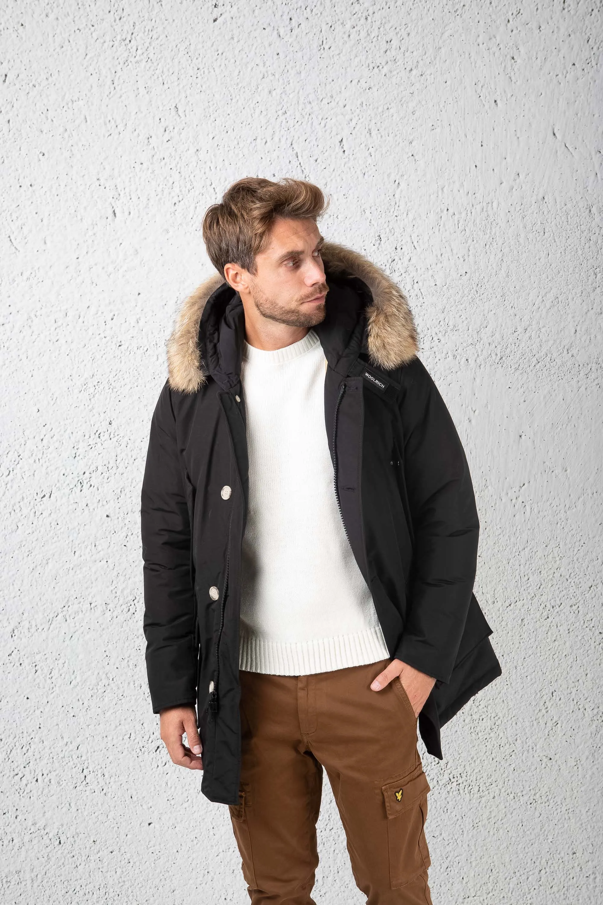 Woolrich Artic Parka 4 Tasche Nero Uomo