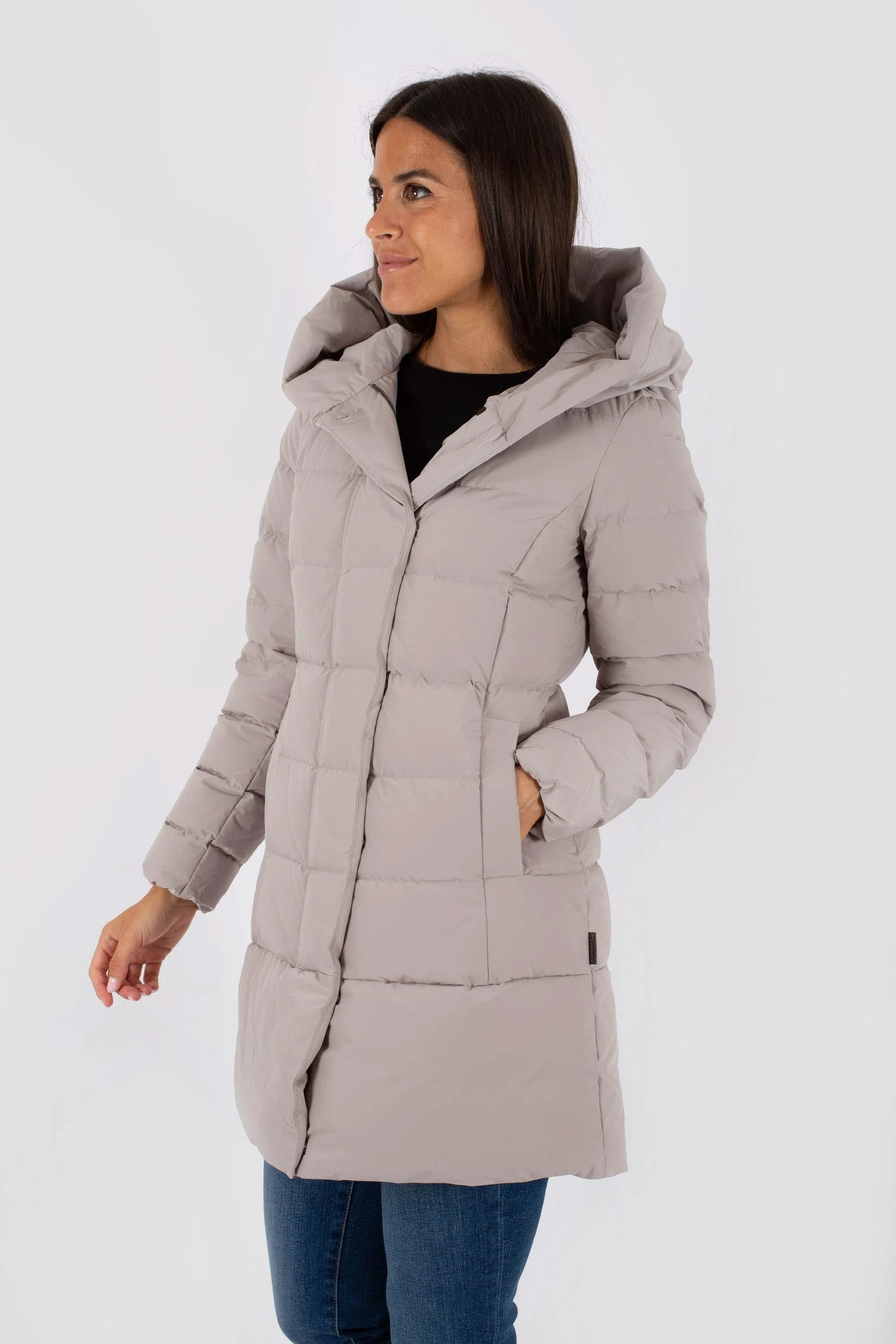 Woolrich Puffy Prescott Parka Grigio Donna