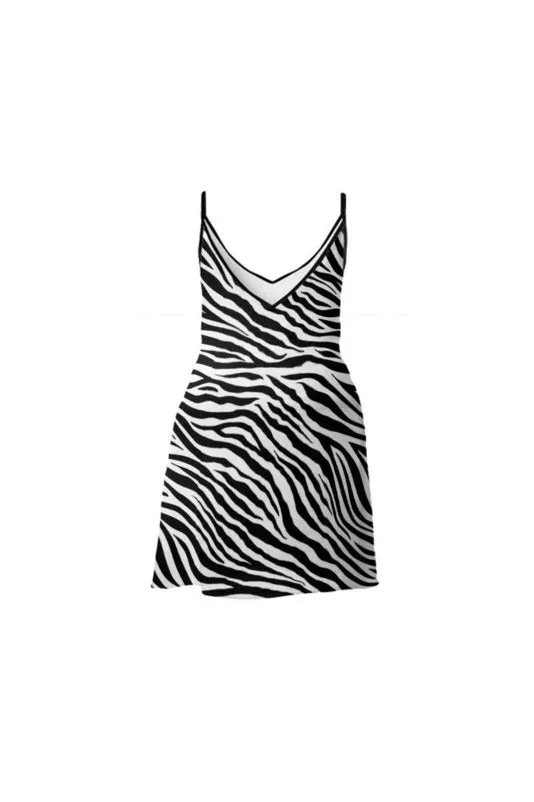 Zebra Print Slip Dress